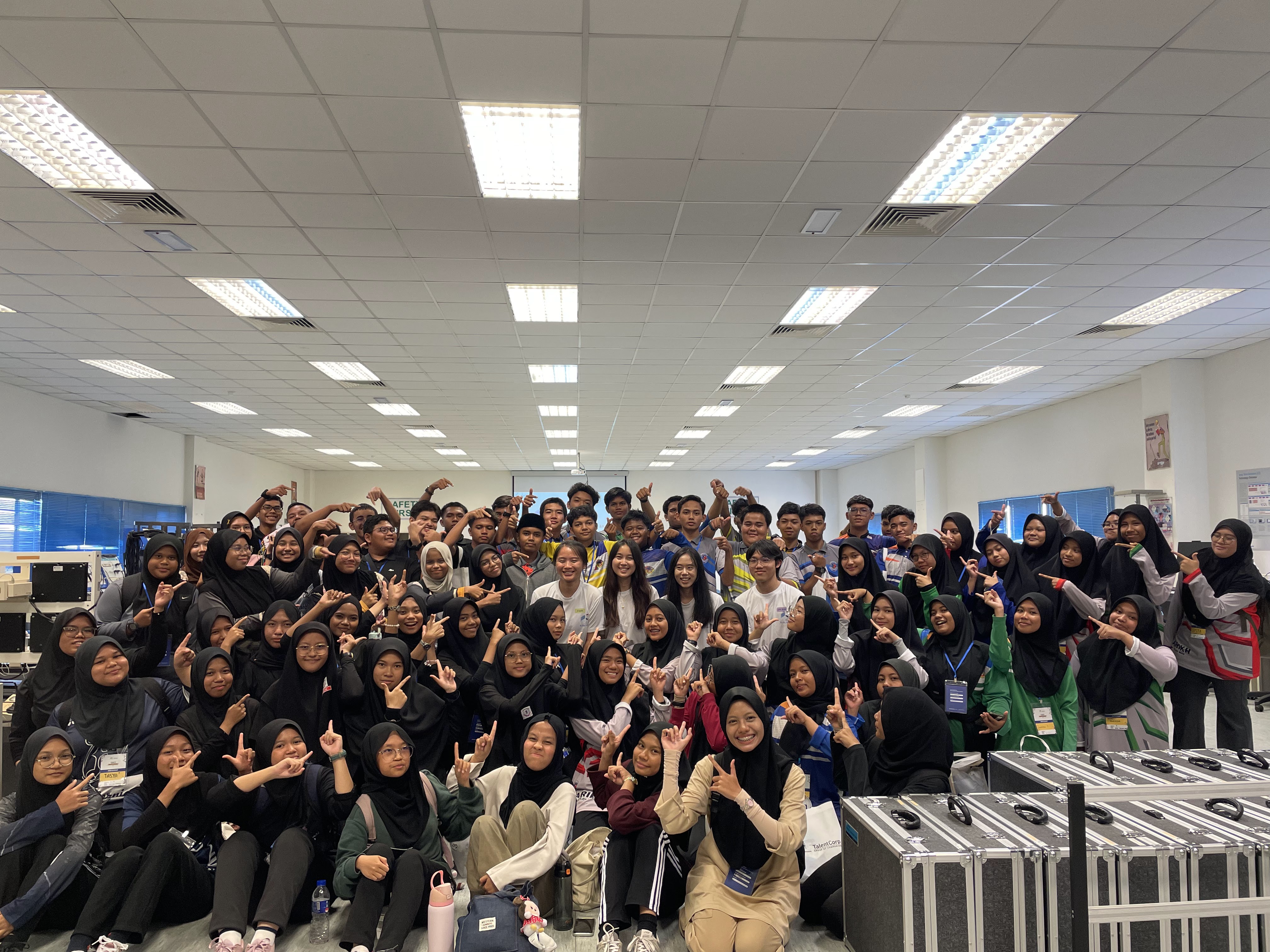 Students in a bootcamp setting