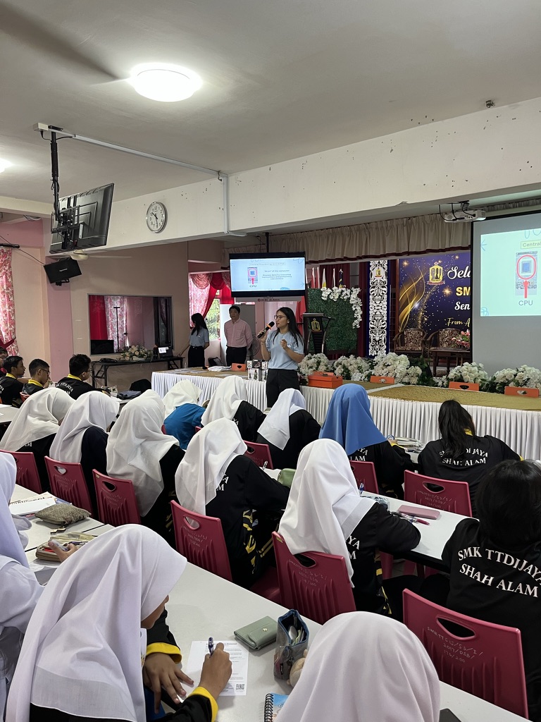 Students attending workshops